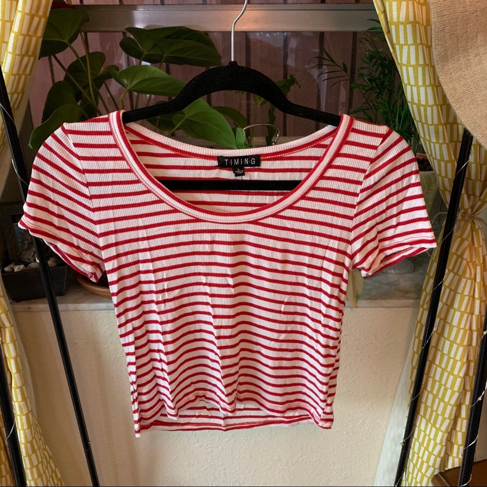 Striped crop top